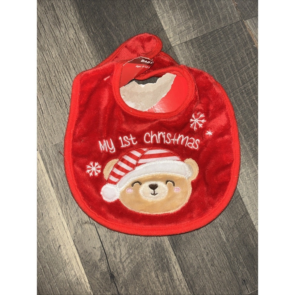 KIDS MY FIRST CHRISTMAS BIB KEEP THEM TIDY NEW‎